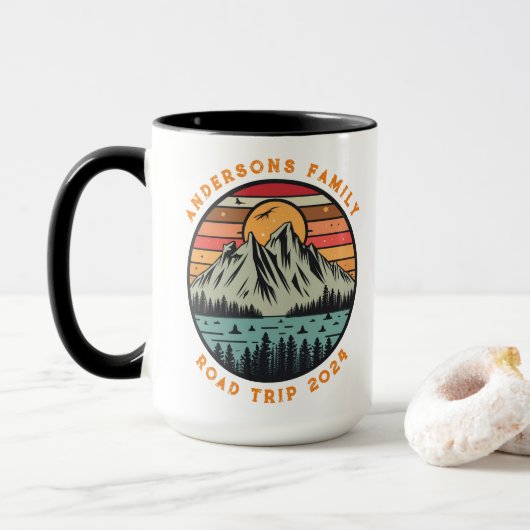 Mug Retrouvailles familiales sur mesure (Avec donut)