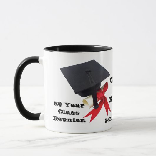 Mug Réunion de 50 ans par Janz (Gauche)