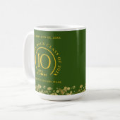 Mug Réunion de classe de l'école Green & Gold (Devant gauche)