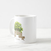 Mug Réunion de famille de l'aquarelle rustique (Devant gauche)