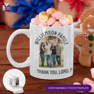 Mug Réunion de FAMILLE personnalisée Souvenir 3 Photo