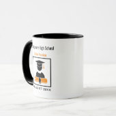 Mug Réunion de l'école secondaire personnalisée Black (Devant gauche)