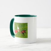 Mug Réunion de peinture de la faune de poissons de Koi (Devant gauche)