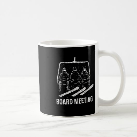 Mug Réunion de planche de snowboard Remontée mécanique (Droite)