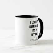 Mug Réunion familiale Personnalisée Dire Keepsaké (Devant droit)