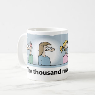 Mug Réunion féminine avec un zombie