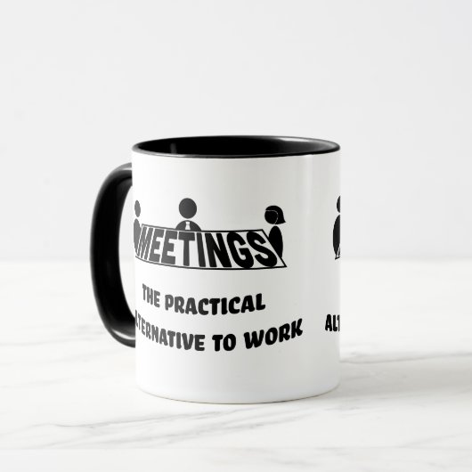 Mug Réunions, alternative pratique au travail (Devant gauche)