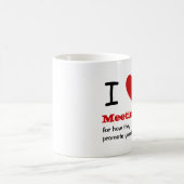Mug Réunions drôles V04 d'amour de l'humour I de (Centre)