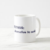 Mug RÉUNIONS : Une alternative pratique à travailler (Devant droit)