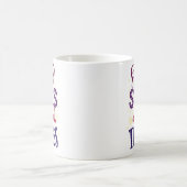 Mug Réussite de la citation jouée minimaliste (Centre)