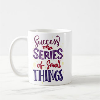 Mug Réussite de la citation jouée minimaliste