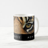 Mug Réussite Motivationnelle Noire Et Blanc Atteindre  (Devant droit)