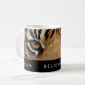 Mug Réussite Motivationnelle Noire Et Blanc Atteindre  (Devant gauche)