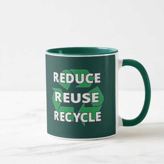Mug Réutiliser le Jour des terres de recyclage tous le (Droite)