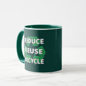 Mug Réutiliser le Jour des terres de recyclage tous le (Devant gauche)