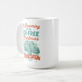 Mug Rêvant d'un Noël sans GLACE (Devant gauche)
