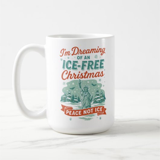 Mug Rêvant d'un Noël sans GLACE (Gauche)