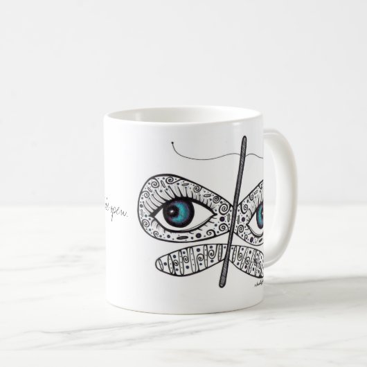 Mug Rêve avec vos yeux grands ouverts. (Devant droit)