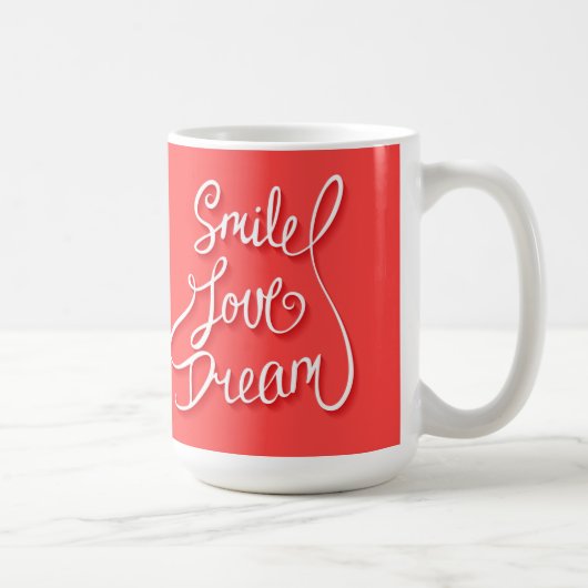 Mug Rêve d'amour de sourire (Droite)