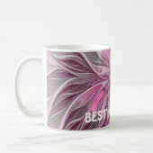 Mug Rêve de fleur rose fractale, Imaginaire floral Mei (Gauche)