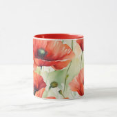 Mug Rêve de fleurs - Motif de pavot (Centre)