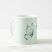 Mug Rêve de papillon vert émeraude (Devant gauche)