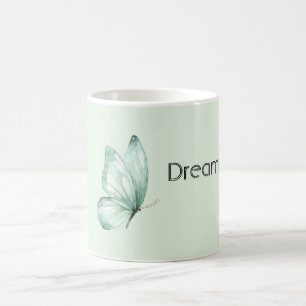 Mug Rêve de papillon vert émeraude