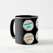 MUG RÊVE GRANDE, TRAVAILLER DUR (Devant gauche)