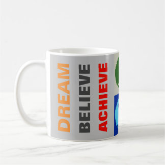 Mug Rêve motivationnel Croire atteindre le football