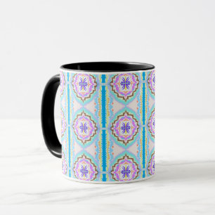 Mug Rêve Pastel Boho Géométrique Kaléidoscope