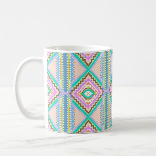 Mug Rêve pastel électrique kaléidoscope (Gauche)
