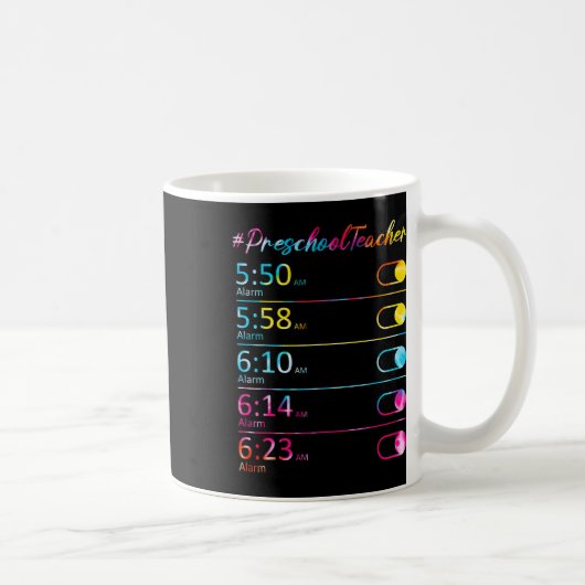 Mug Réveil pour l'appréciation des enseignants d'école (Droite)
