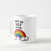 Mug Réveillé gay à nouveau (Devant gauche)