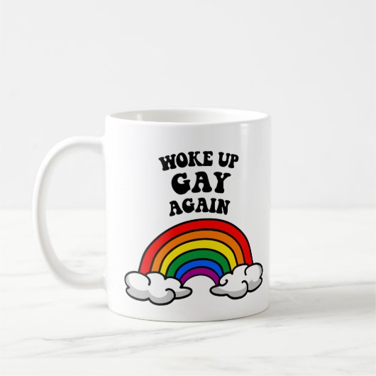 Mug Réveillé gay à nouveau (Gauche)