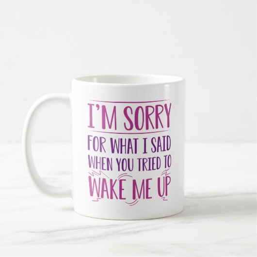 Mug Réveille-moi (Gauche)