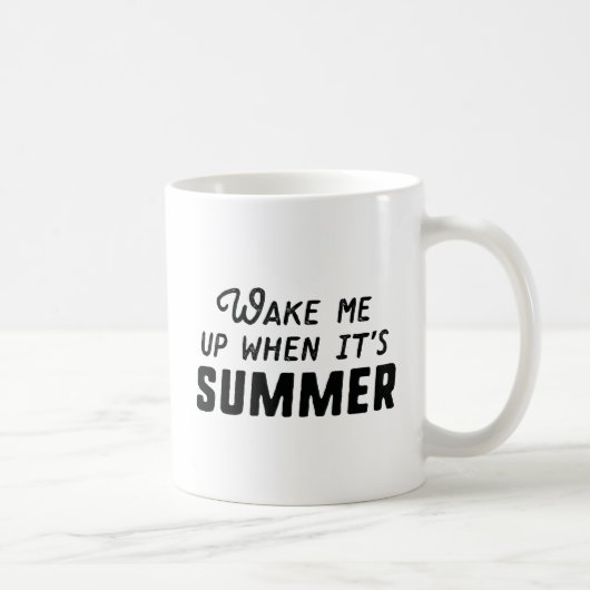 Mug Réveille-moi quand c'est l'été (Droite)