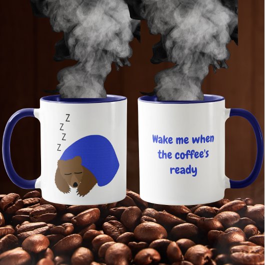 Mug Réveille-moi quand le café sera prêt Sleeping Bear