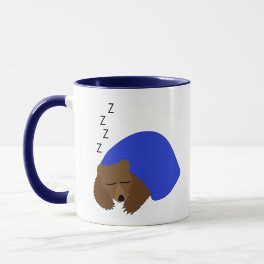 Mug Réveille-moi quand le café sera prêt Sleeping Bear (Gauche)