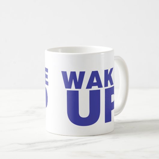 Mug Réveiller le bleu (Devant droit)