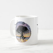 Mug Réveillez l'arbre de déesse au coucher du soleil (Devant gauche)
