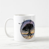 Mug Réveillez l'arbre de déesse au coucher du soleil (Gauche)