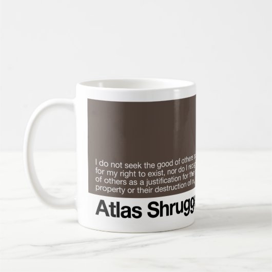 Mug Réveillez le monde/le Galt gesticulé par atlas 1 (Gauche)