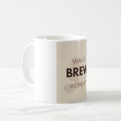 Mug Réveillez Préparez Répétez Drôle de Routine Matina (Devant gauche)