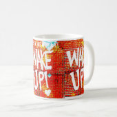 Mug Réveillez-Vous ! Avec message personnalisé (Devant droit)