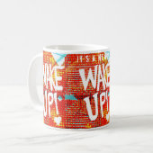 Mug Réveillez-Vous ! Avec message personnalisé (Devant gauche)