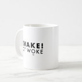 Mug Réveillez-vous ! Boug classique LOGO Not Woke™ (Devant gauche)
