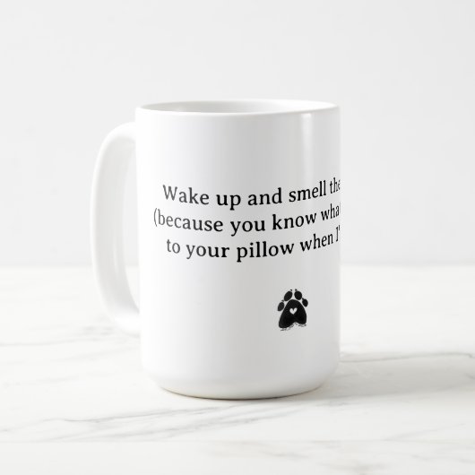 Mug RÉVEILLEZ-VOUS ET SENTEZ LES amoureux de les chats (Devant gauche)