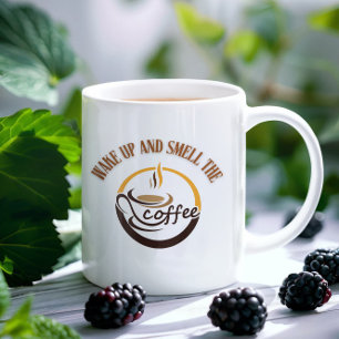 Mug Réveillez-vous et sentez l'odeur du café
