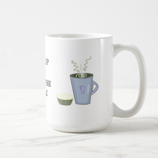 Mug Réveillez-vous et sentez l'odeur du café (Droite)