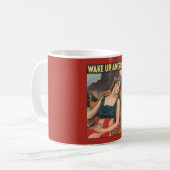 Mug Réveillez-vous l'Amérique ! Affiche (Devant gauche)
